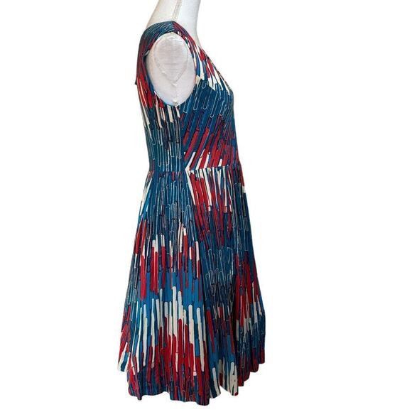 Plenty by Tracy Reese Gallery Row dress, red/blue/cream, 6, colorful, eclectic - Picture 2 of 6